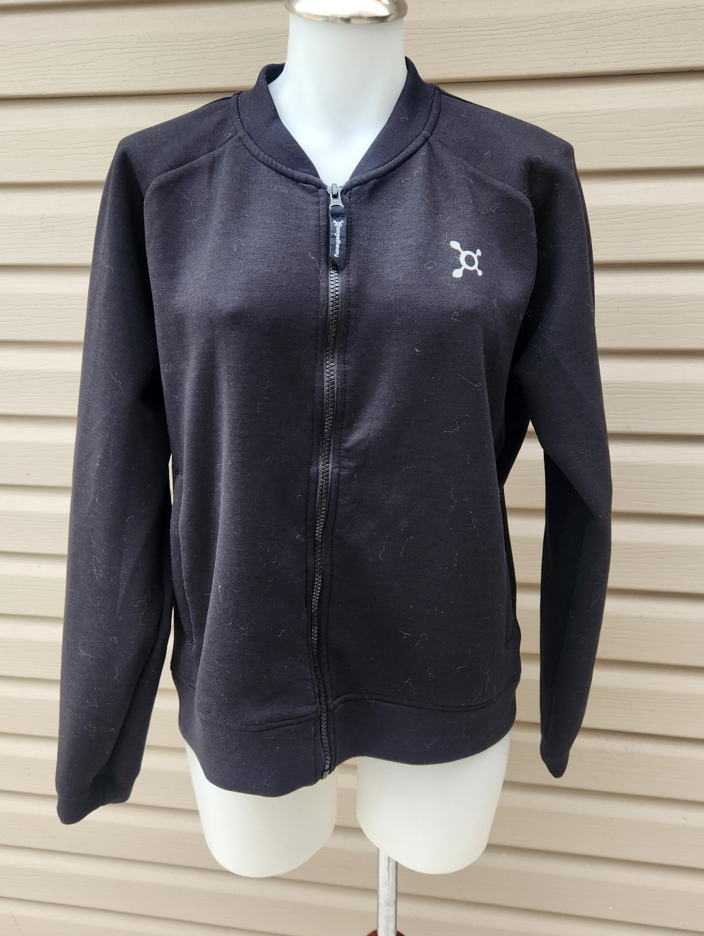 Black Orangetheory Zip-Up Jacket Large